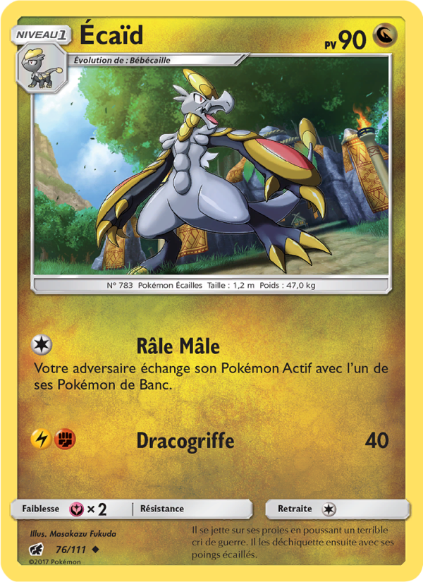 Écaïd 76 — Crimson Invasion (French Pokémon TCG card)