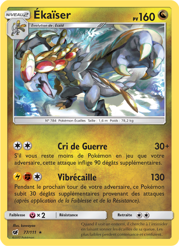 Ékaïser 77 — Crimson Invasion (French Pokémon TCG card)