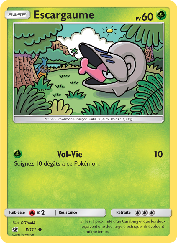 Escargaume 8 — Crimson Invasion (French Pokémon TCG card)