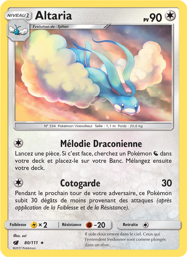 Altaria 80 — Crimson Invasion (French Pokémon TCG card)