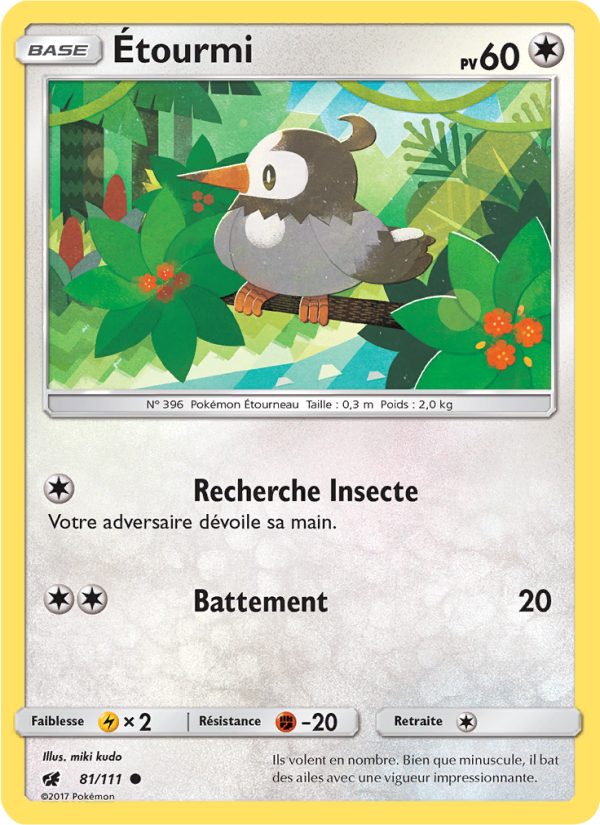 Étourmi 81 — Crimson Invasion (French Pokémon TCG card)