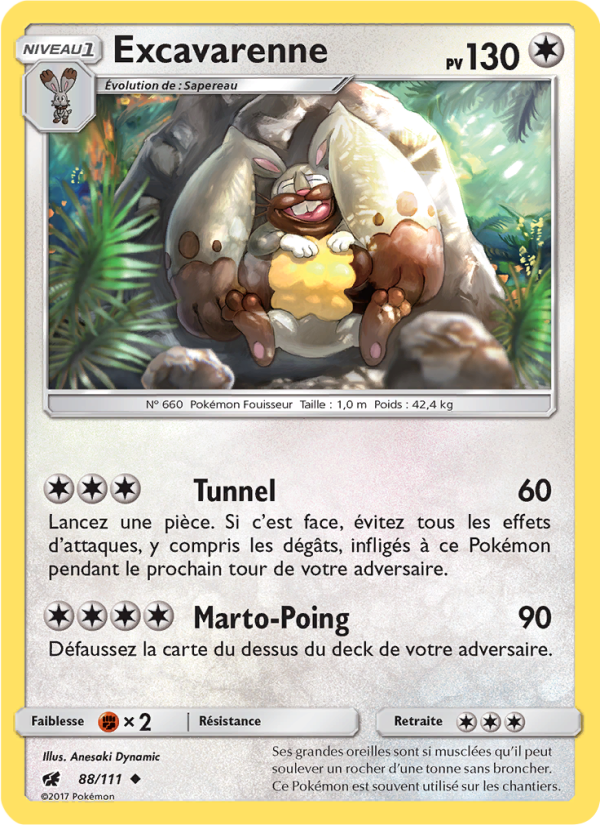 Excavarenne 88 — Crimson Invasion (French Pokémon TCG card)