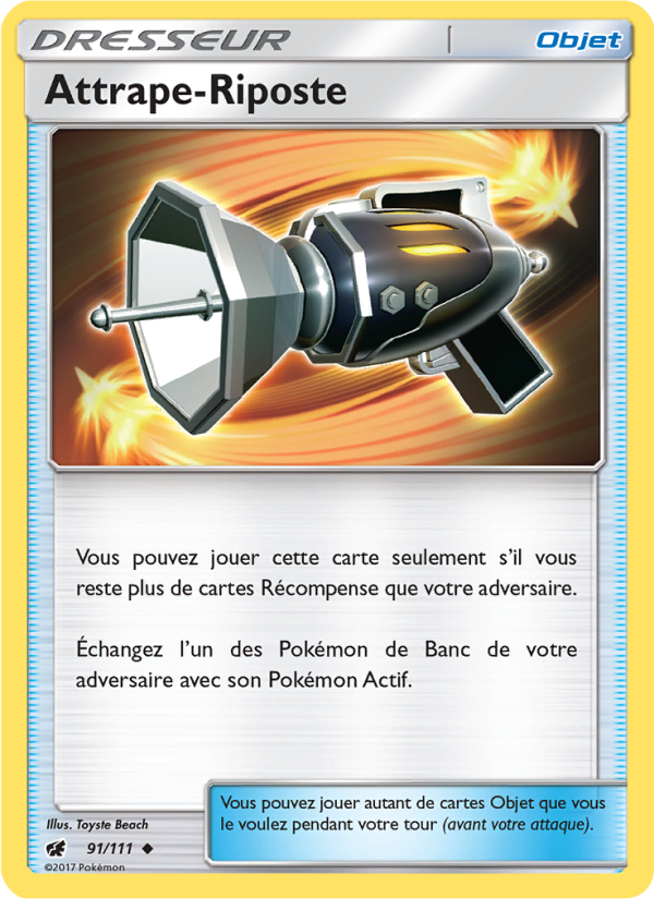 Attrape-Riposte 91 — Crimson Invasion (French Pokémon TCG card)