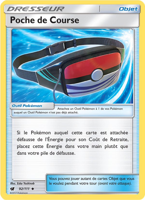 Poche de Course 92 — Crimson Invasion (French Pokémon TCG card)