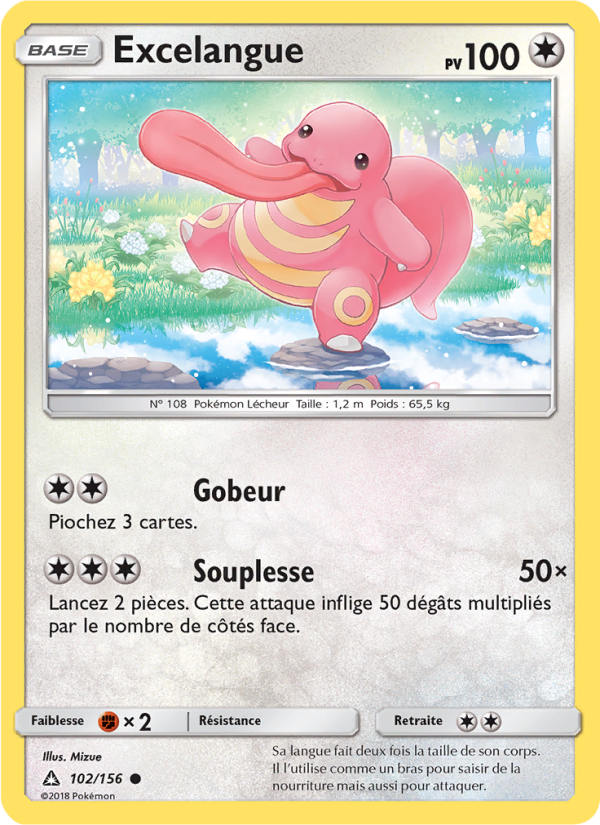Excelangue 102 — Ultra Prism (French Pokémon TCG card)