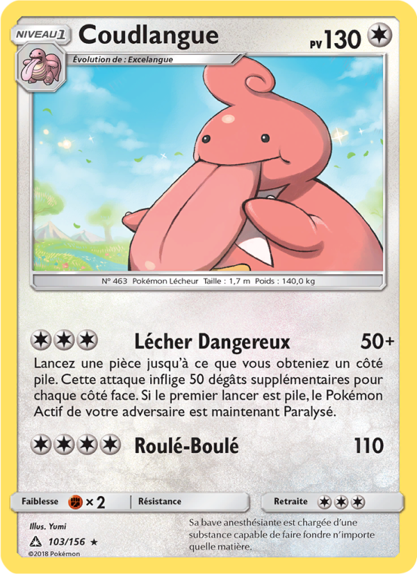 Coudlangue 103 — Ultra Prism (French Pokémon TCG card)