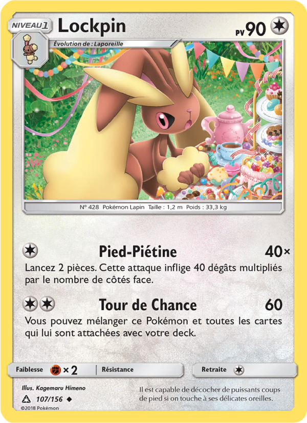 Lockpin 107 — Ultra Prism (French Pokémon TCG card)