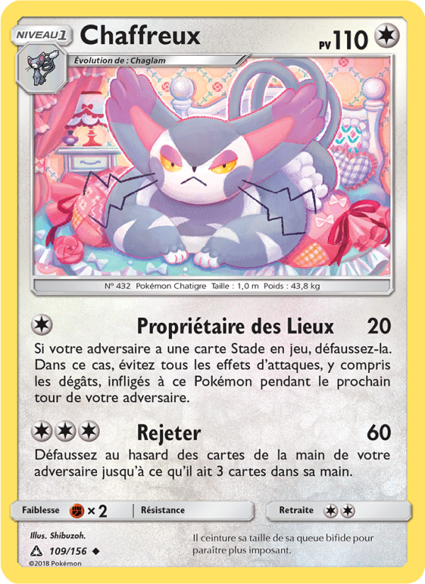 Chaffreux 109 — Ultra Prism (French Pokémon TCG card)