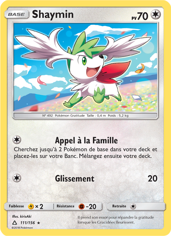 Shaymin 111 — Ultra Prism (French Pokémon TCG card)