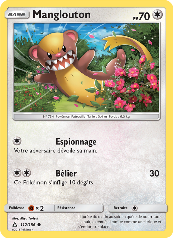 Manglouton 112 — Ultra Prism (French Pokémon TCG card)