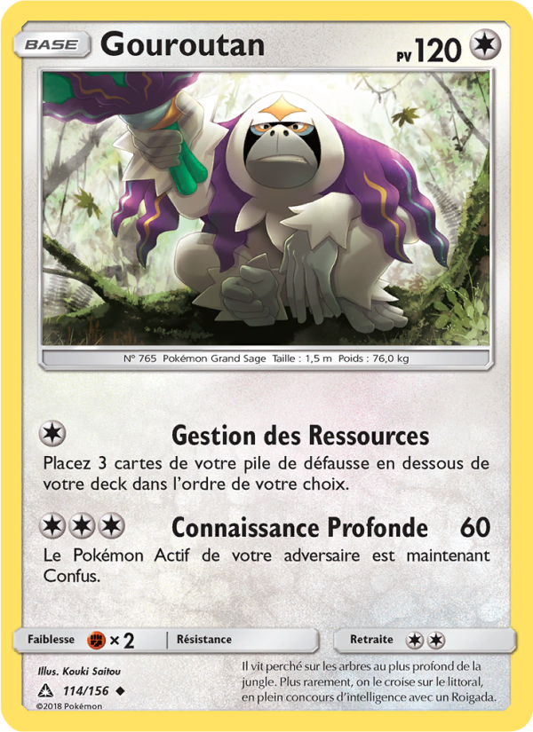 Gouroutan 114 — Ultra Prism (French Pokémon TCG card)