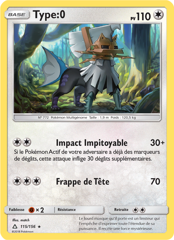 Type:0 115 — Ultra Prism (French Pokémon TCG card)