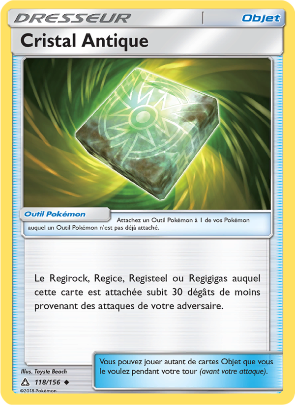 Cristal Antique 118 — Ultra Prism (French Pokémon TCG card)