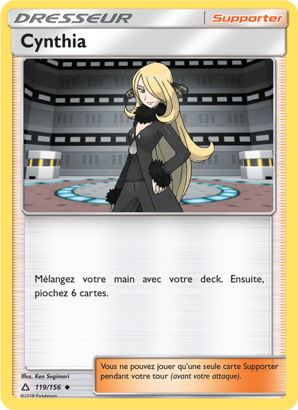 Cynthia 119 — Ultra Prism (French Pokémon TCG card)