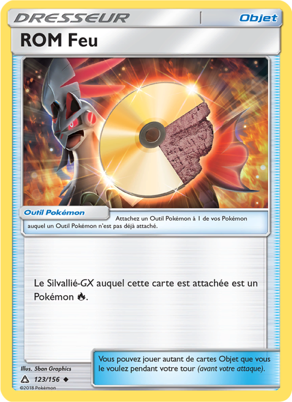 ROM Feu 123 — Ultra Prism (French Pokémon TCG card)