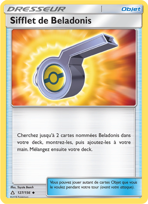 Sifflet de Beladonis 127 — Ultra Prism (French Pokémon TCG card)