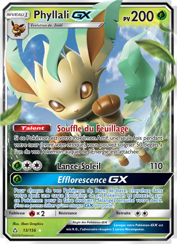 Phyllali GX 13 — Ultra Prism (French Pokémon TCG card)
