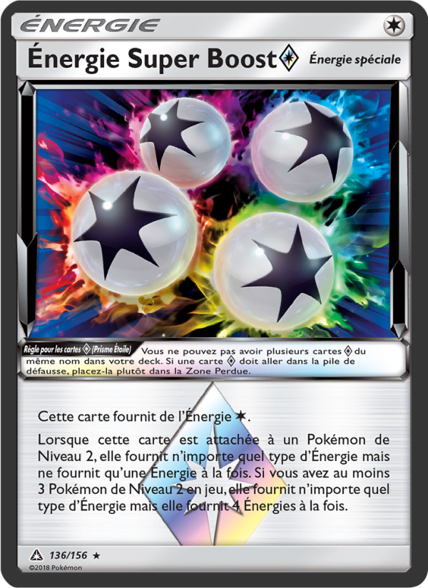 Énergie Super Boost ◇ 136 — Ultra Prism (French Pokémon TCG card)