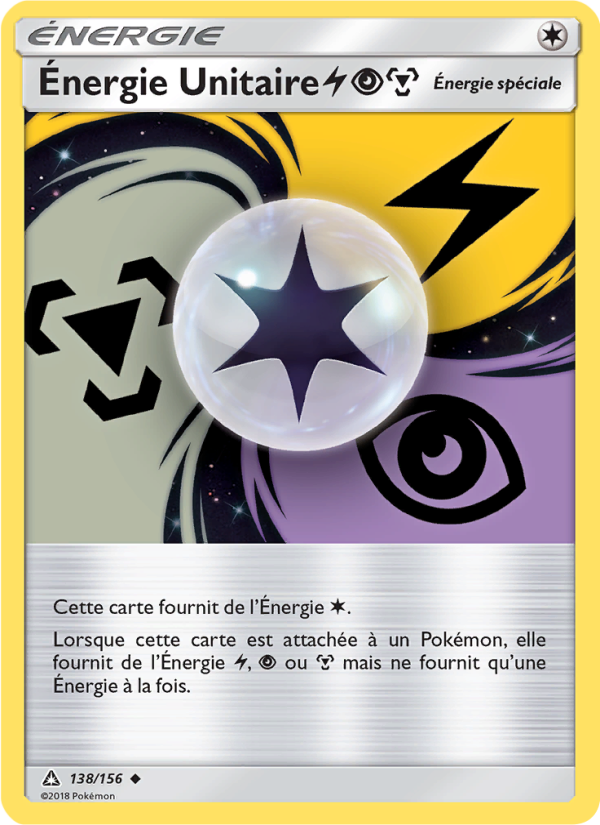 Énergie Unitaire LightningPsychicMetal 138 — Ultra Prism (French Pokémon TCG card)