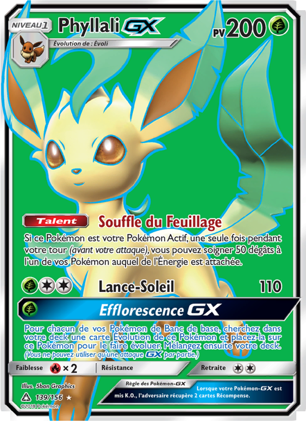 Phyllali GX 139 — Ultra Prism (French Pokémon TCG card)