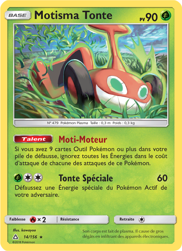 Motisma Tonte 14 — Ultra Prism (French Pokémon TCG card)