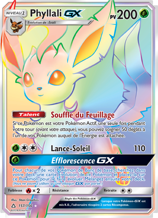 Phyllali GX 157 — Ultra Prism (French Pokémon TCG card)