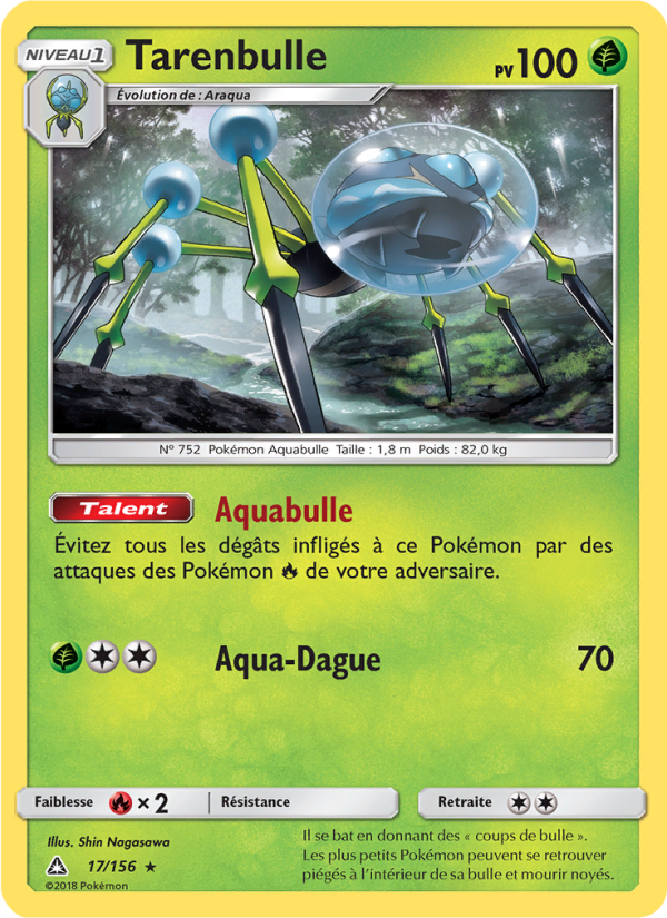 Tarenbulle 17 — Ultra Prism (French Pokémon TCG card)