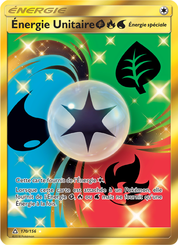 Énergie Unitaire GrassFireWater 170 — Ultra Prism (French Pokémon TCG card)