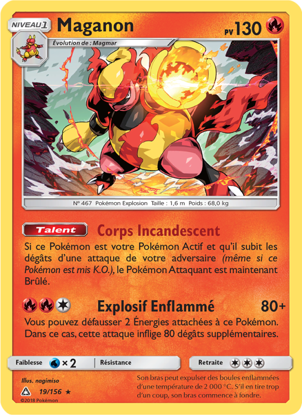 Maganon 19 — Ultra Prism (French Pokémon TCG card)