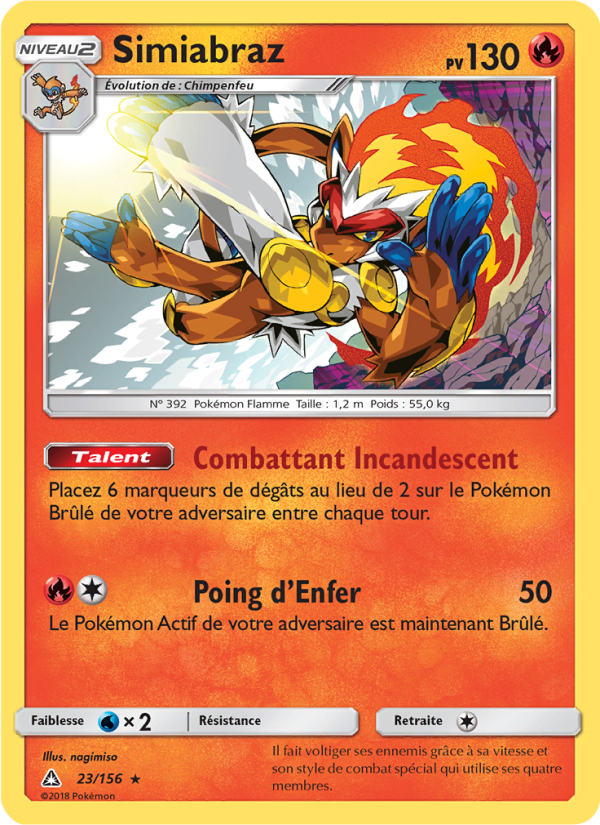 Simiabraz 23 — Ultra Prism (French Pokémon TCG card)
