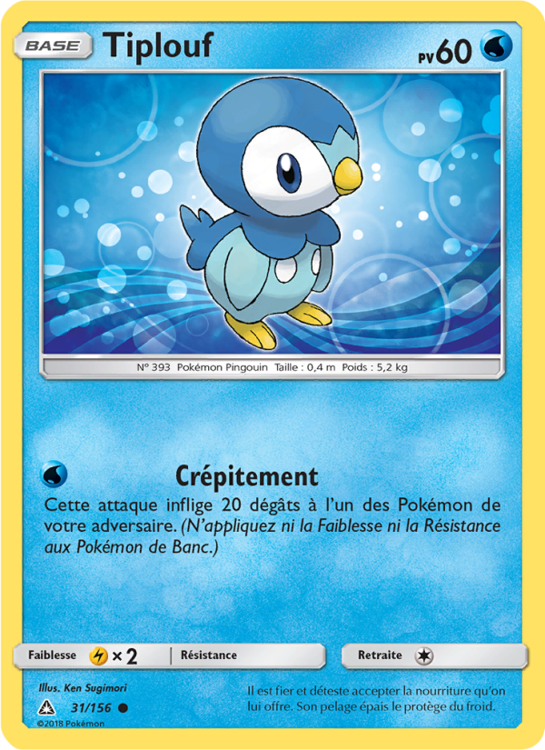 Tiplouf 31 — Ultra Prism (French Pokémon TCG card)