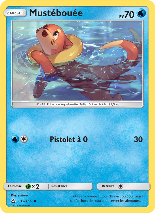 Mustébouée 35 — Ultra Prism (French Pokémon TCG card)