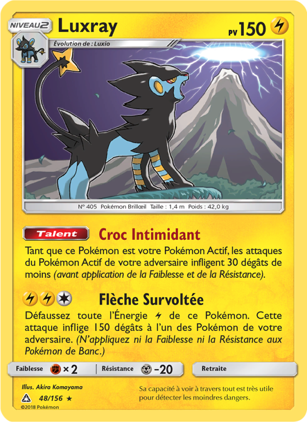 Luxray 48 — Ultra Prism (French Pokémon TCG card)