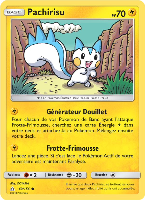 Pachirisu 49 — Ultra Prism (French Pokémon TCG card)