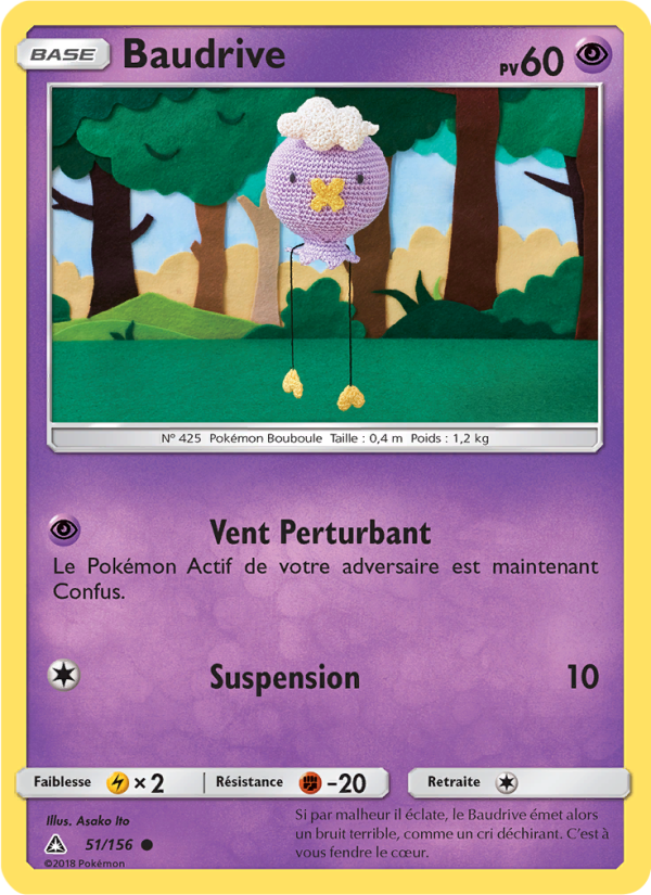 Baudrive 51 — Ultra Prism (French Pokémon TCG card)