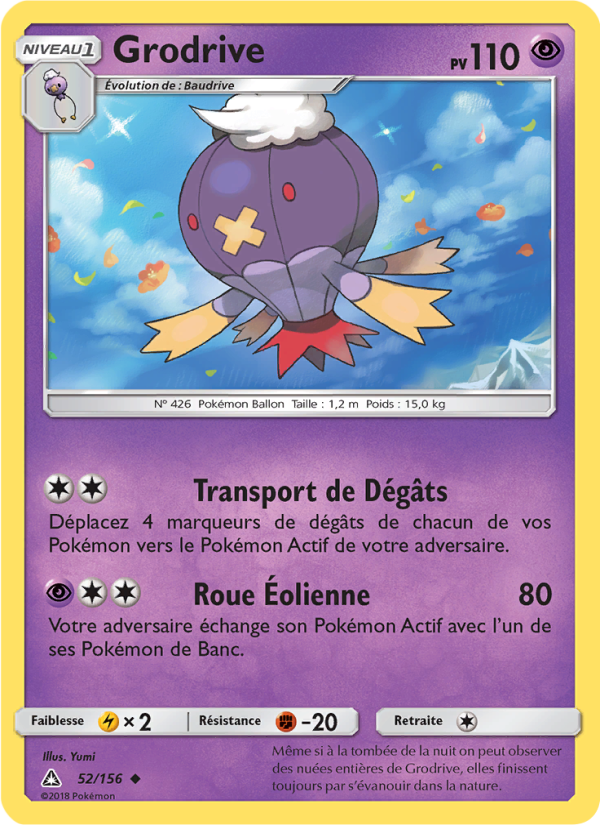 Grodrive 52 — Ultra Prism (French Pokémon TCG card)