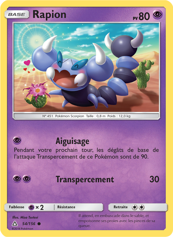 Rapion 54 — Ultra Prism (French Pokémon TCG card)