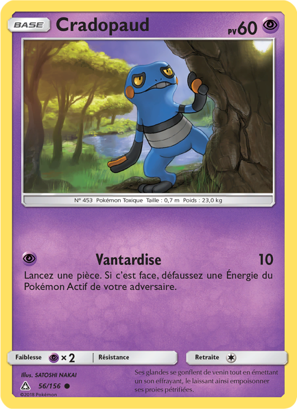Cradopaud 56 — Ultra Prism (French Pokémon TCG card)