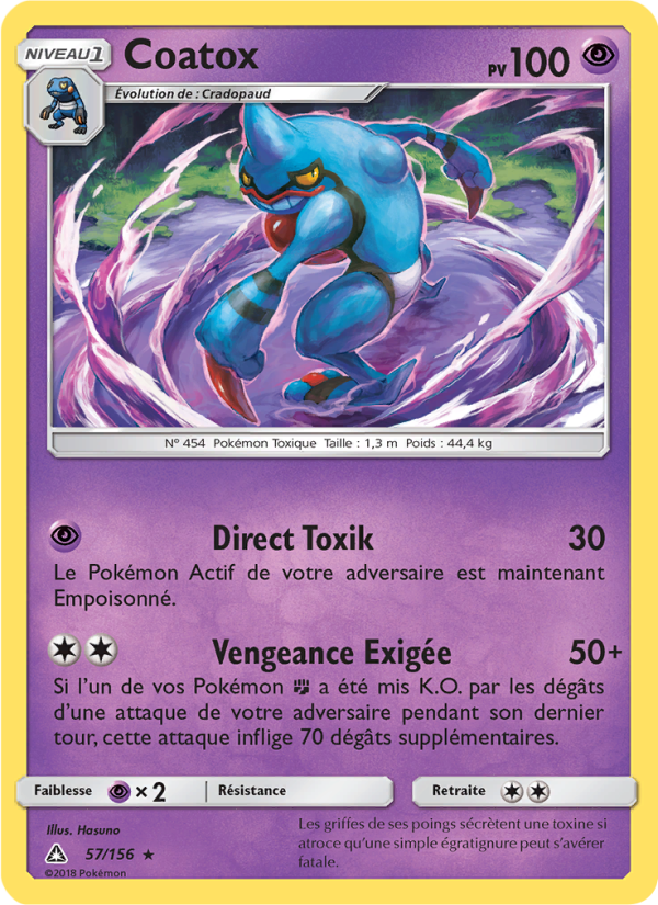 Coatox 57 — Ultra Prism (French Pokémon TCG card)
