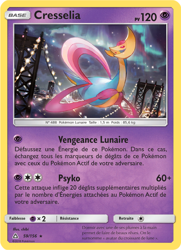Cresselia 59 — Ultra Prism (French Pokémon TCG card)