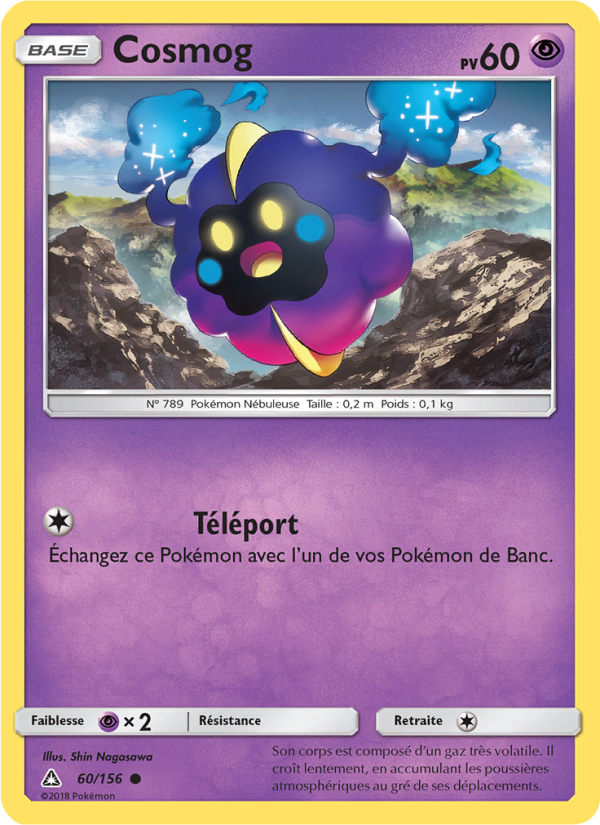 Cosmog 60 — Ultra Prism (French Pokémon TCG card)