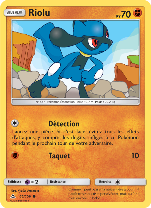 Riolu 66 — Ultra Prism (French Pokémon TCG card)