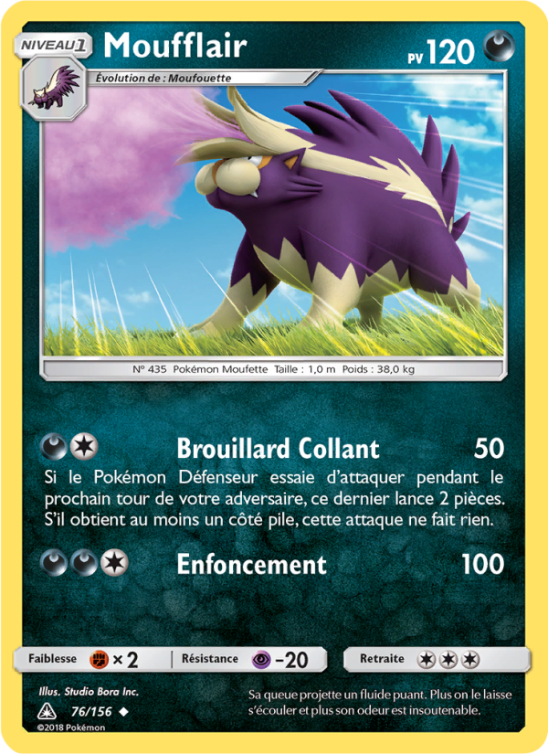 Moufflair 76 — Ultra Prism (French Pokémon TCG card)