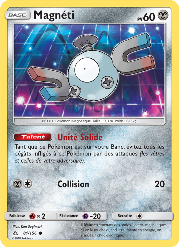 Magnéti 81 — Ultra Prism (French Pokémon TCG card)
