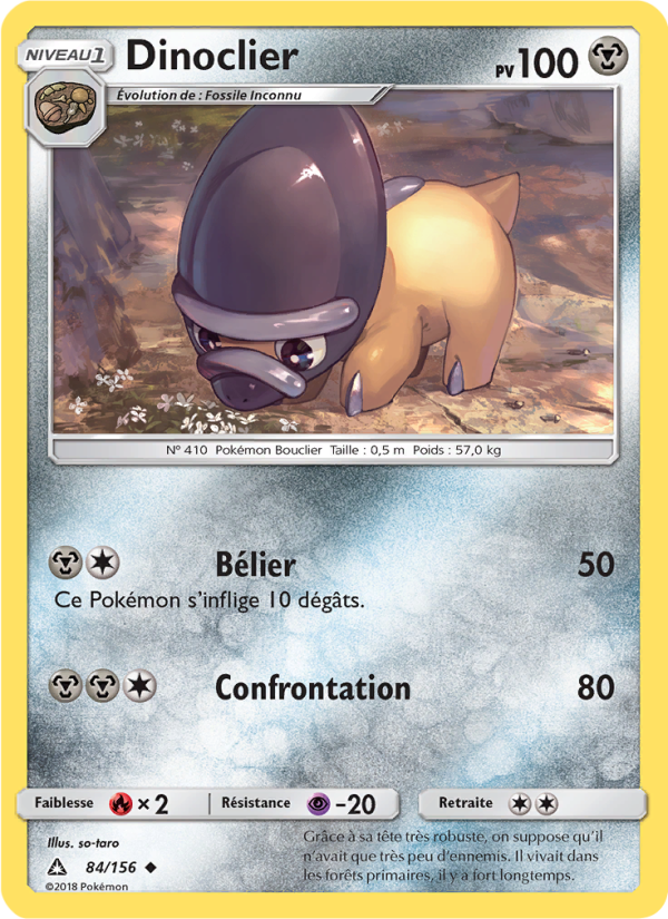 Dinoclier 84 — Ultra Prism (French Pokémon TCG card)