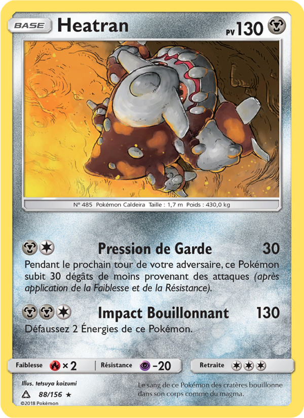 Heatran 88 — Ultra Prism (French Pokémon TCG card)