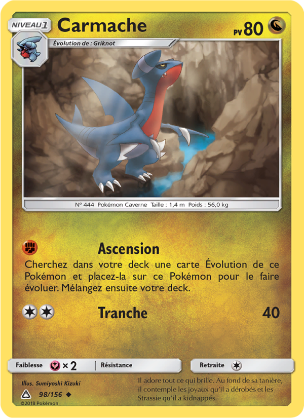Carmache 98 — Ultra Prism (French Pokémon TCG card)