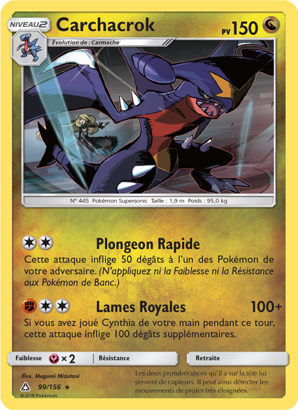 Carchacrok 99 — Ultra Prism (French Pokémon TCG card)