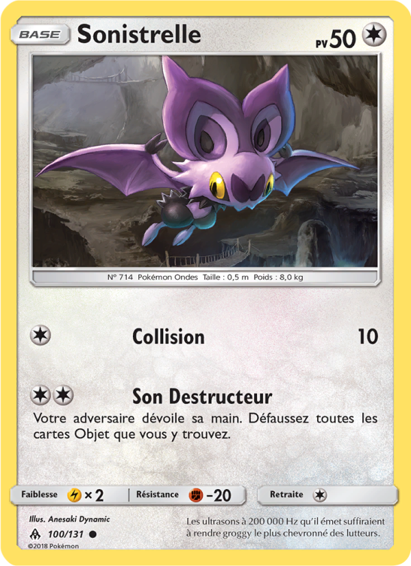 Sonistrelle 100 — Grauen Der Lichtfinsternis (French Pokémon TCG card)
