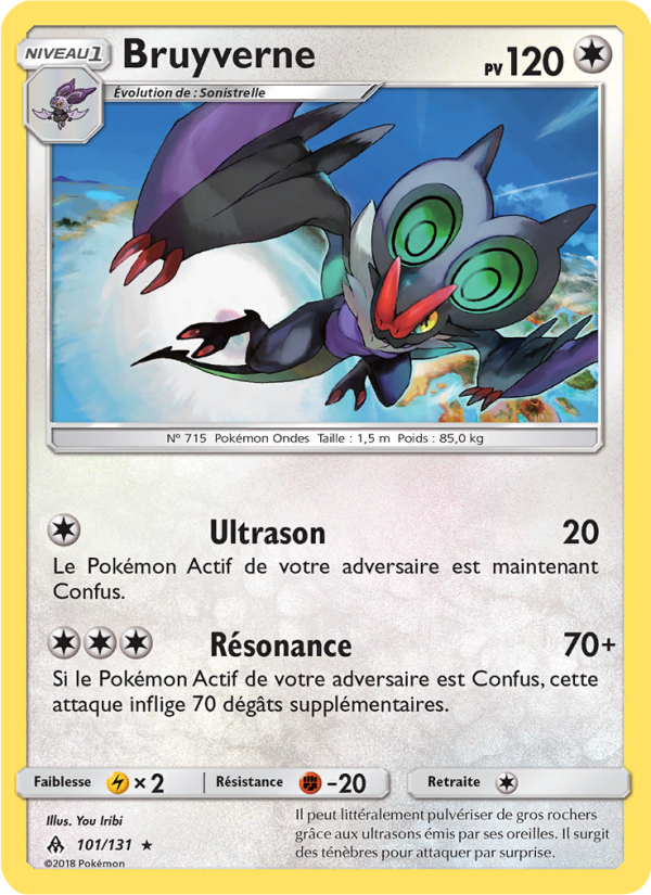 Bruyverne 101 — Grauen Der Lichtfinsternis (French Pokémon TCG card)
